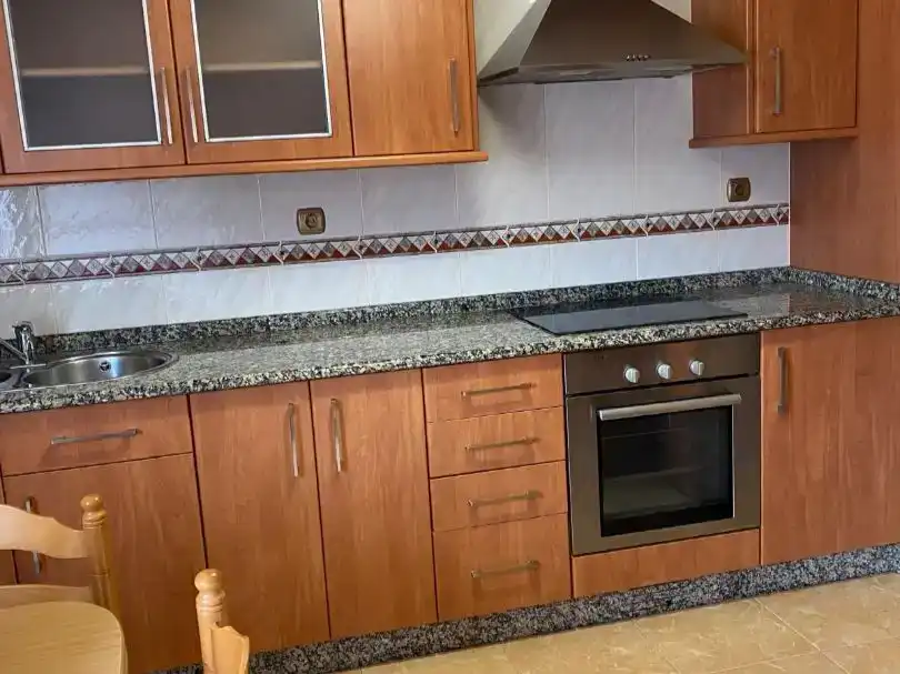 Kitchen of Flat for rent in Carballo  with Furnished