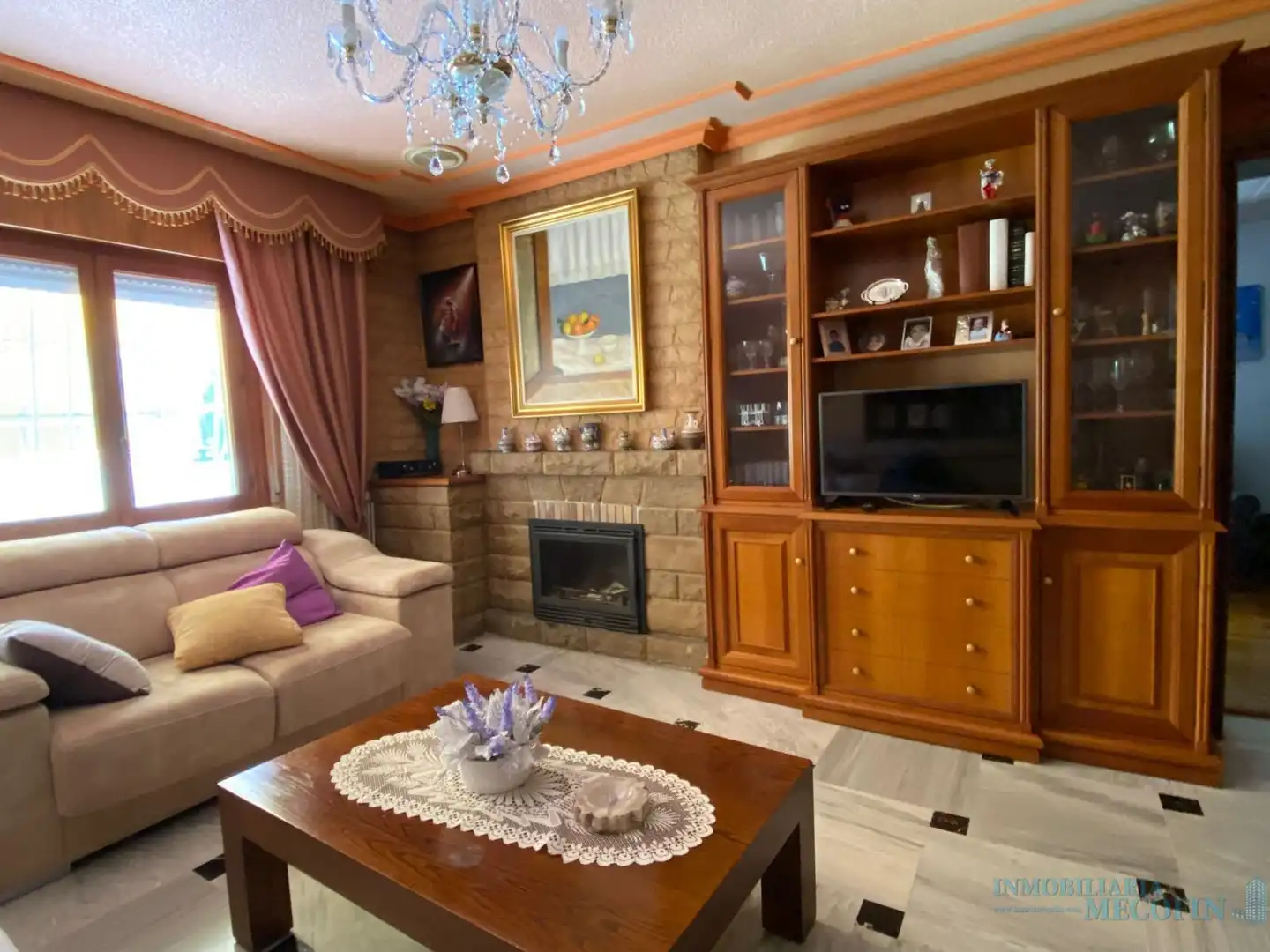 Sala de estar de Casa o chalet en venta en La Nucia con Terraza, Trastero y Piscina