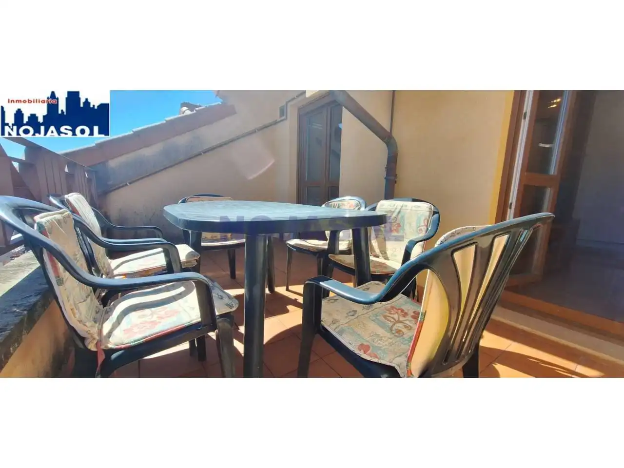 Terrasse von Dachboden zur Miete in Noja mit Heizung, Terrasse und Möbliert