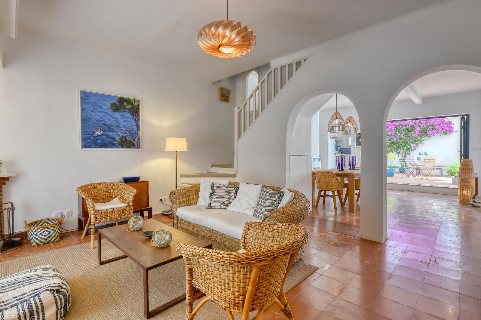 Sala d'estar de Casa adosada en venda en Palafrugell amb Aire condicionat i Jardí privat