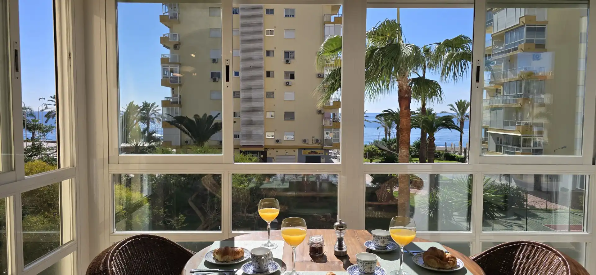 Wohnung zur Miete in Algarrobo mit Klimaanlage, Heizung und Terrasse