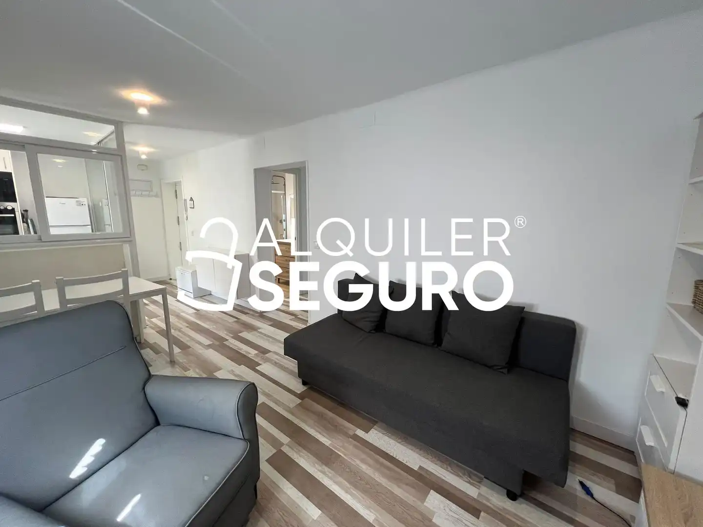 Sala de estar de Piso de alquiler en Madrid con Aire acondicionado, Calefacción y Amueblado