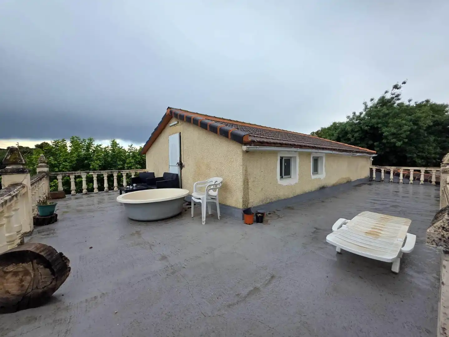 Terraza de Casa o chalet en venta en Serracines con Jardín privado y Piscina comunitaria