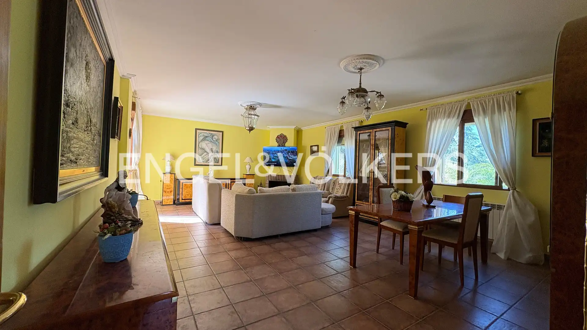 Sala d'estar de Casa o xalet de lloguer en Los Molinos, Madrid