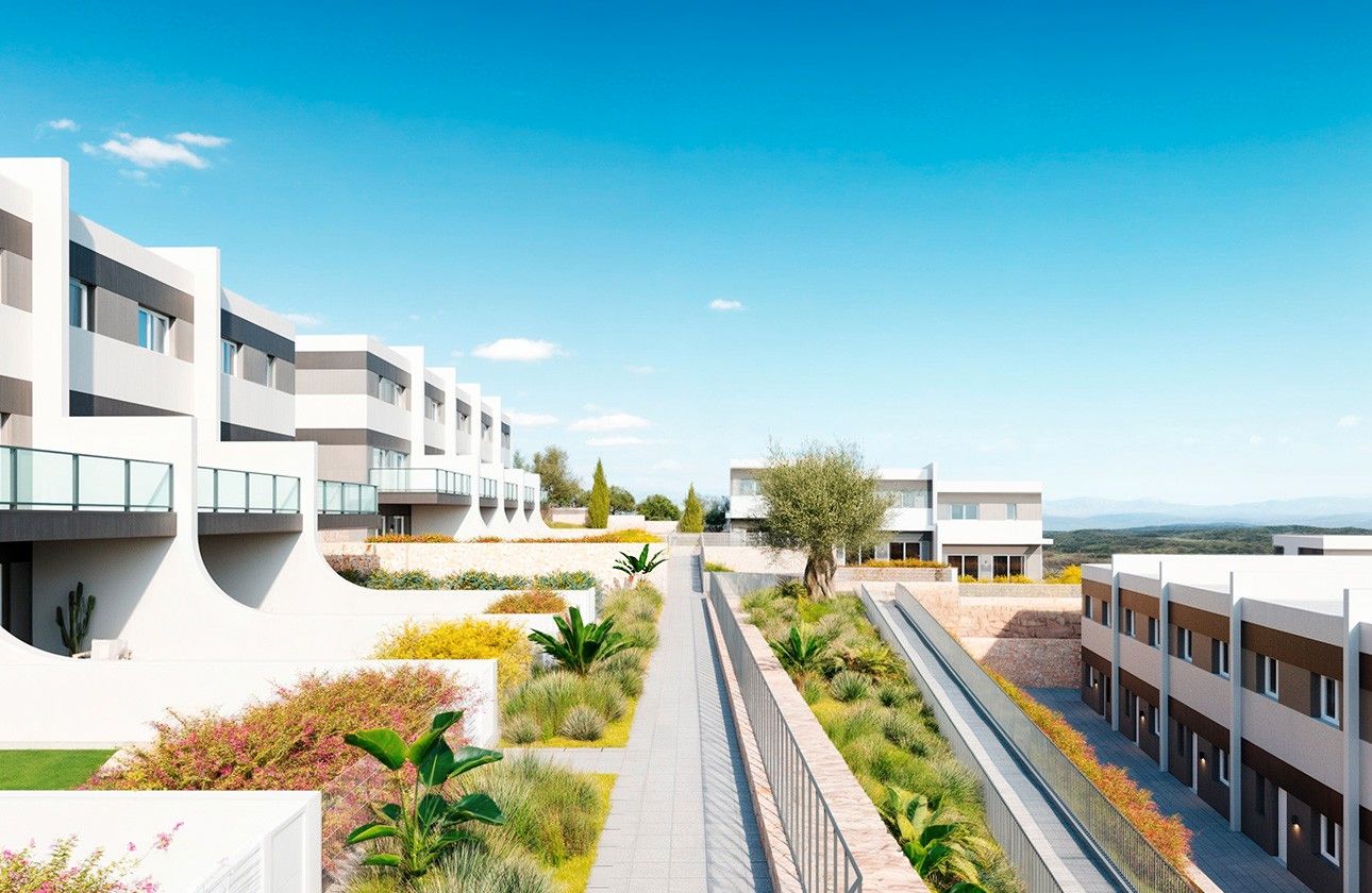 Vista exterior de Casa adosada en venda en Finestrat amb Aire condicionat, Calefacció i Jardí privat