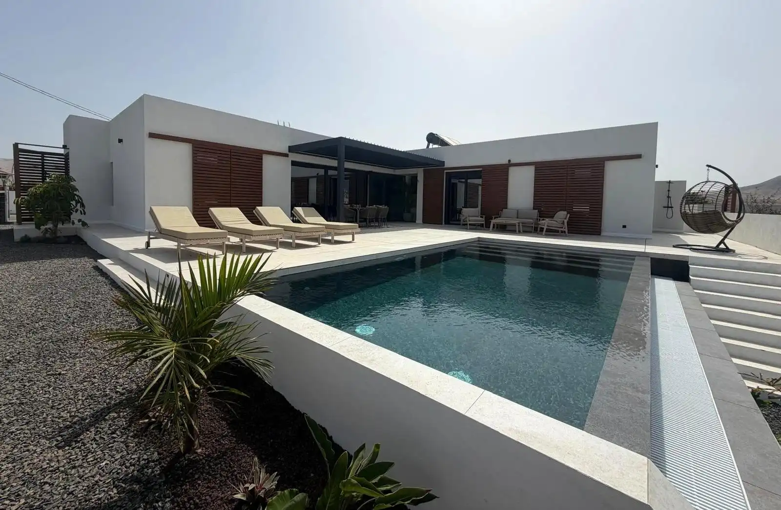 Swimming pool of Houses for sale in La Oliva  with Air Conditioner, Private garden and Terrace