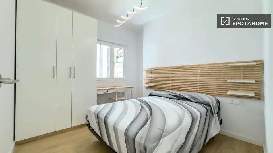Habitación de Piso de alquiler en Barcelona con Aire acondicionado, Calefacción y Amueblado