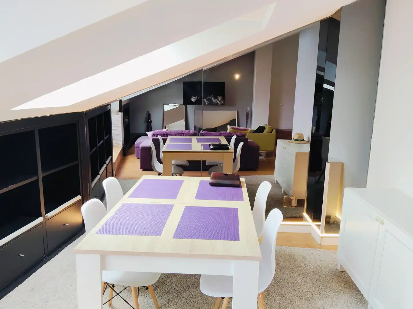 Sala de estar de Dúplex en venta en Santander con Calefacción, Parquet y Amueblado