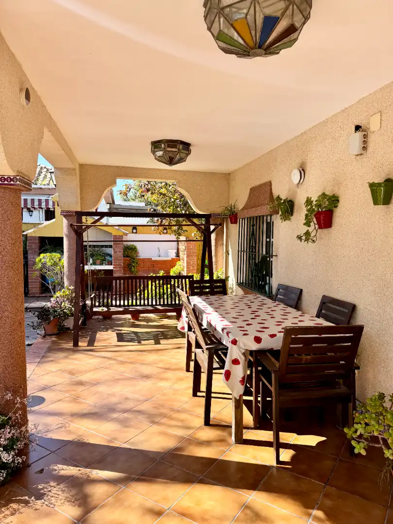 Terraza de Casa o chalet en venta en Chiclana de la Frontera con Aire acondicionado, Calefacción y Jardín privado