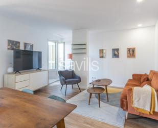 Living room of Apartment to rent in  Barcelona Capital  with Air Conditioner and Terrace