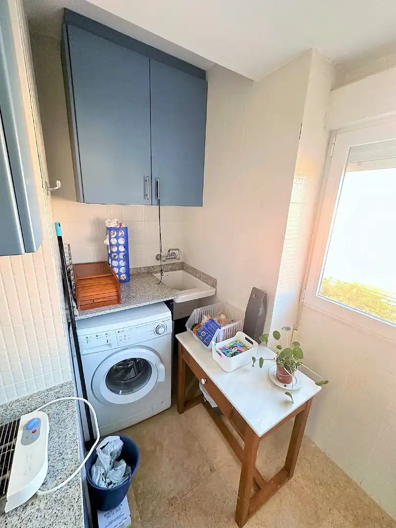Cuina de Apartament de lloguer en Valencia amb Calefacció, Jardí privat i Terrassa