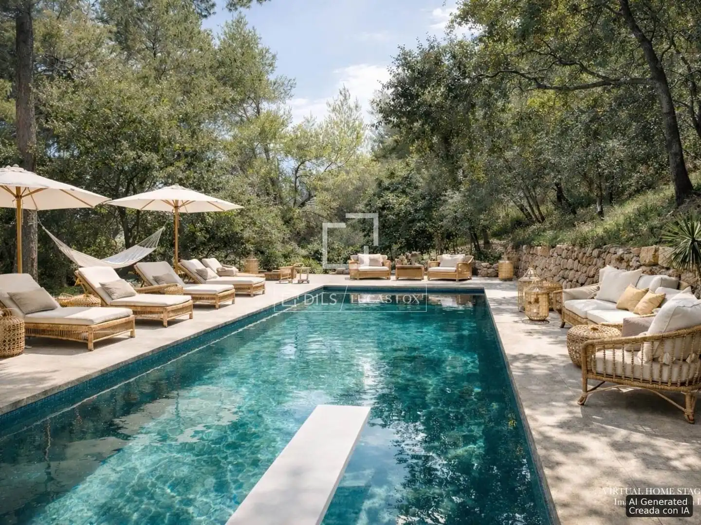 Piscina de Finca rústica en venda en Banyalbufar amb Jardí privat i Piscina