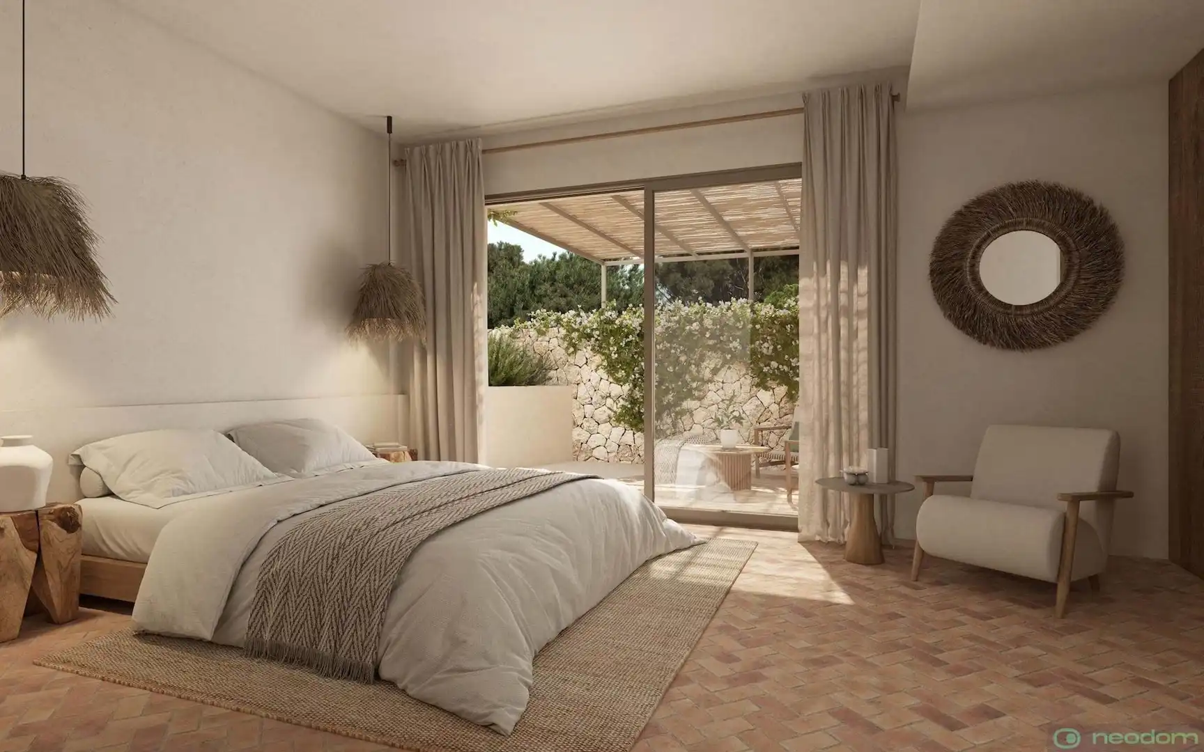 Bedroom of Houses for sale in Benissa  with Terrace and Swimming Pool