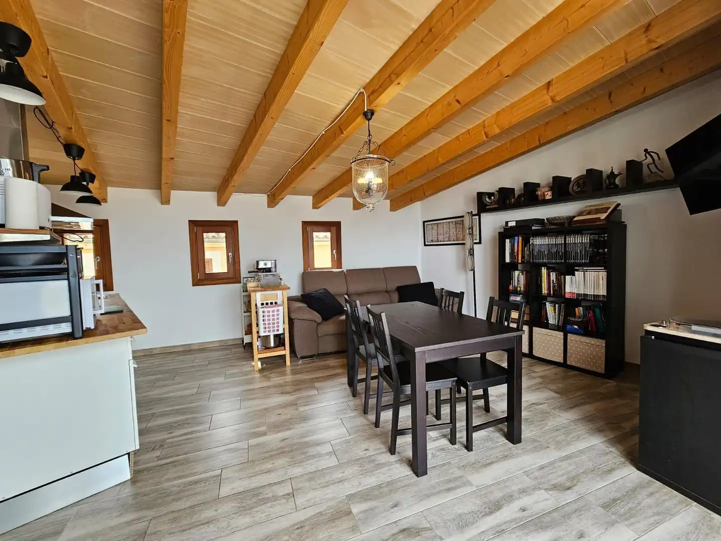 Sala d'estar de Casa o xalet en venda en Mancor de la Vall amb Aire condicionat, Terrassa i Moblat
