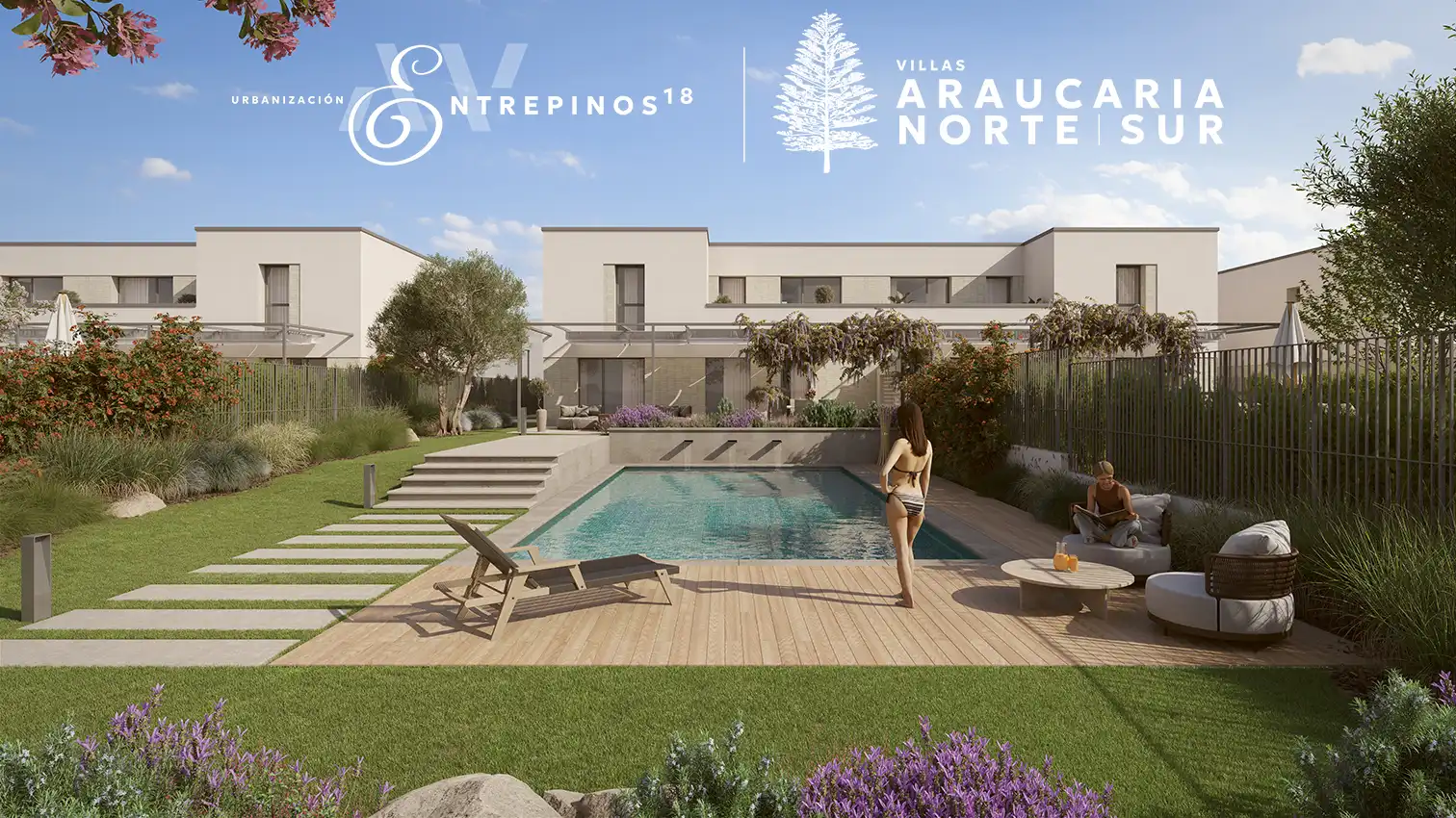 Villa neuf avec terrasse à vendre à Simancas