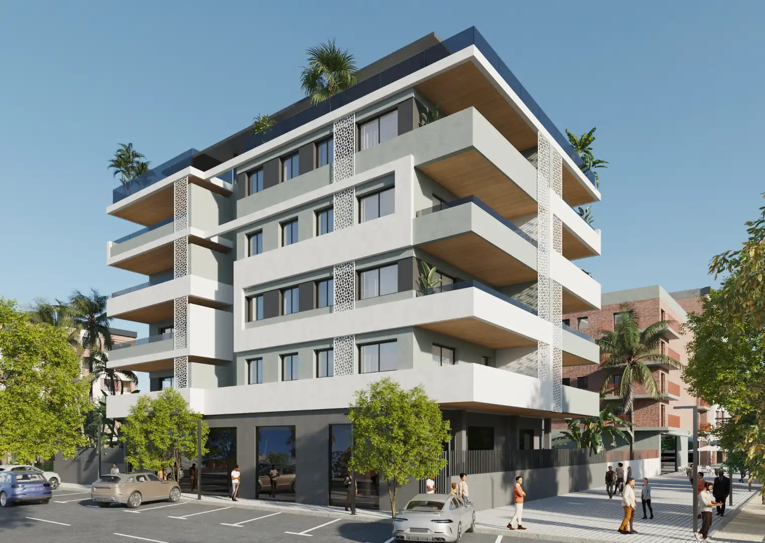 Exterior view of Flat for sale in Elche / Elx  with Air Conditioner, Heating and Parquet flooring