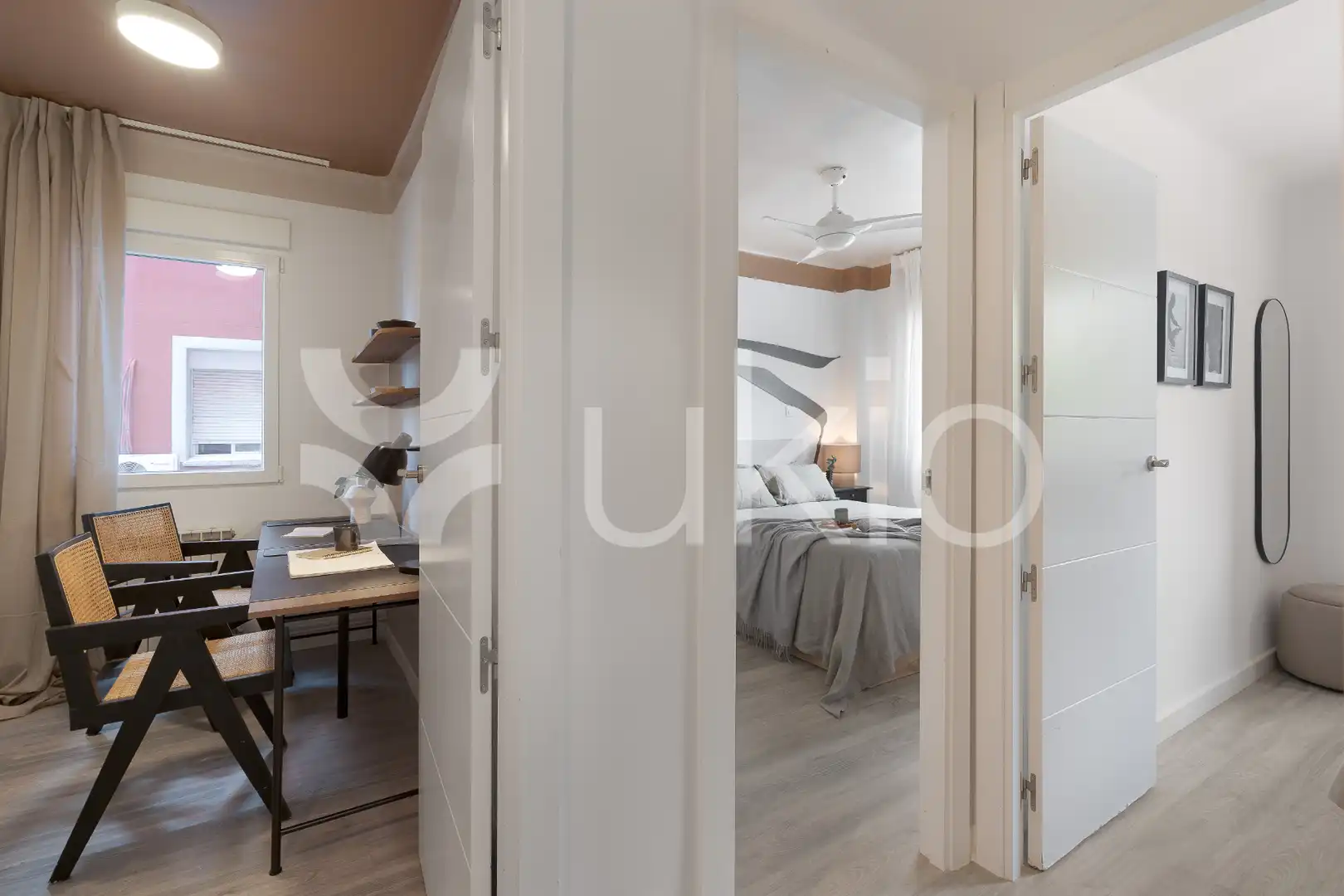 Bedroom of Apartments for rent in Madrid  with Air Conditioner, Heating and Furnished