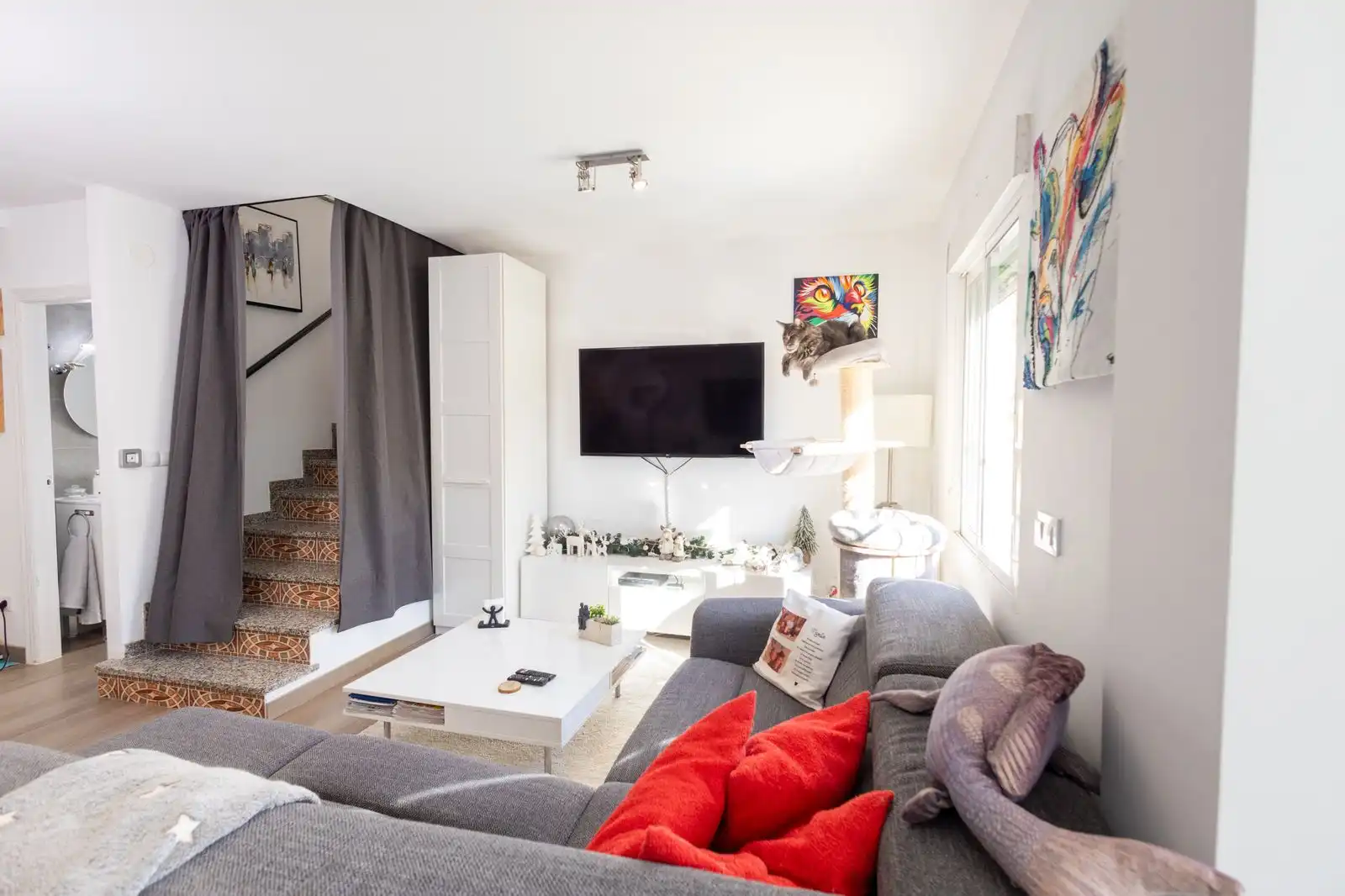 Sala de estar de Casa adosada en venta en Orihuela con Jardín privado, Terraza y Piscina