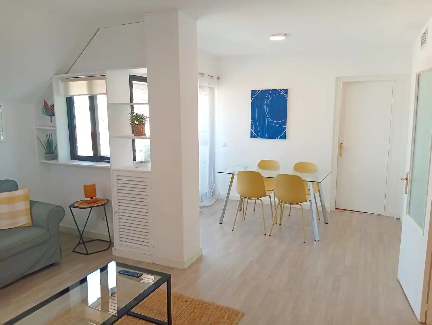 Dining room of Flat for rent in Málaga  with Air Conditioner, Terrace and Furnished