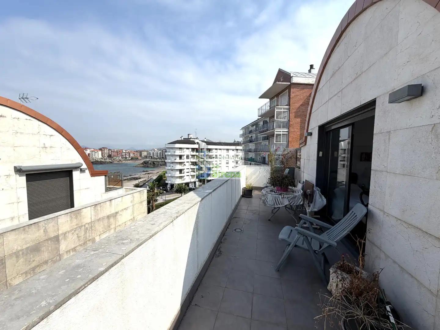 Terrasse von Wohnung zum Verkauf in Castro-Urdiales mit Heizung, Terrasse und Schwimmbad