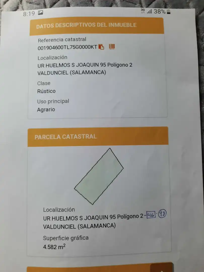 Land for sale in Valdunciel