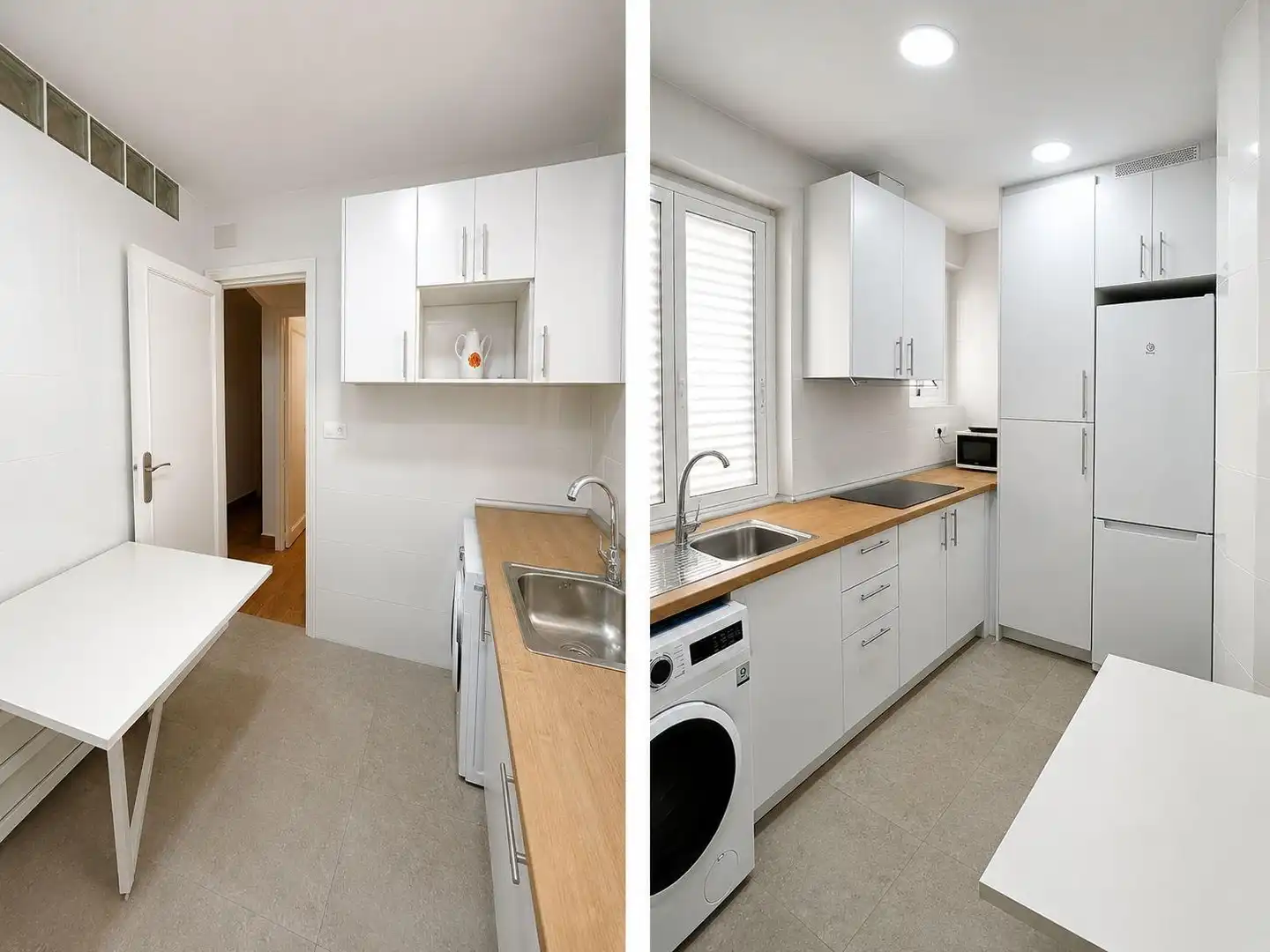 Kitchen of Flat for share in Murcia  with Furnished