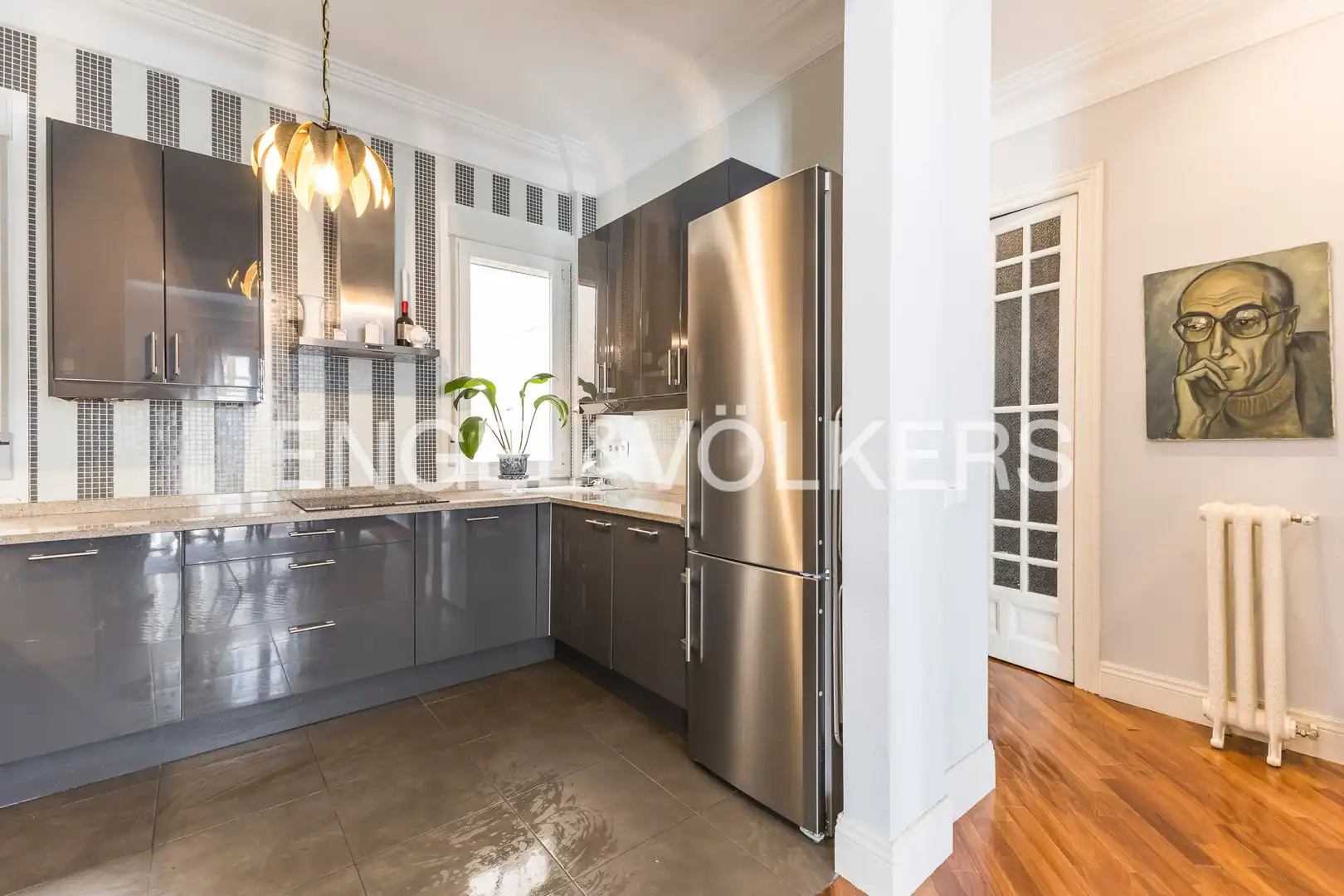 Kitchen of Flat for sale in Madrid  with Air Conditioner, Heating and Balcony