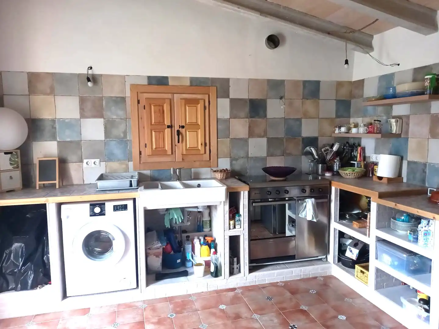 Cuina de Casa o xalet en venda en Algaida amb Jardí privat i Moblat