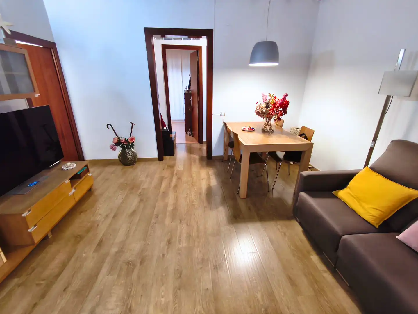 Sala d'estar de Pis en venda en Barcelona amb Aire condicionat, Calefacció i Parquet