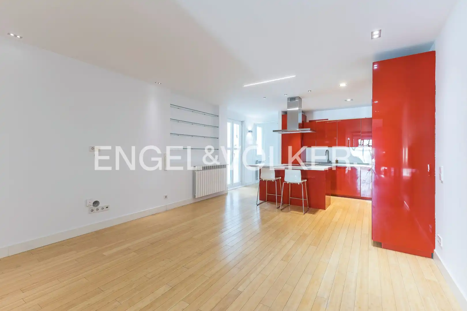 Küche von Wohnung zur Miete in Madrid mit Klimaanlage, Heizung und Parkett