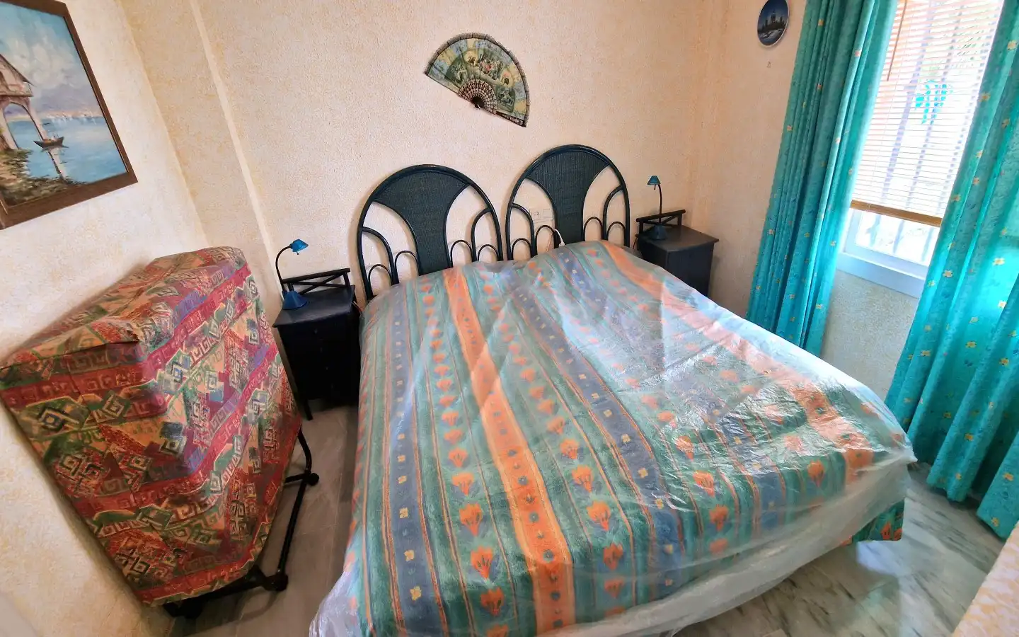 Dormitori de Apartament en venda en Mijas amb Aire condicionat, Terrassa i Moblat