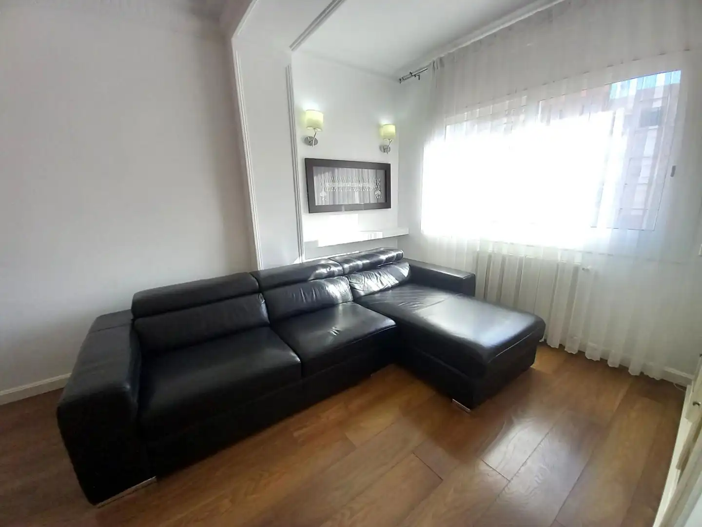 Wohnzimmer von Wohnung zur Miete in Barcelona mit Klimaanlage, Heizung und Parkett