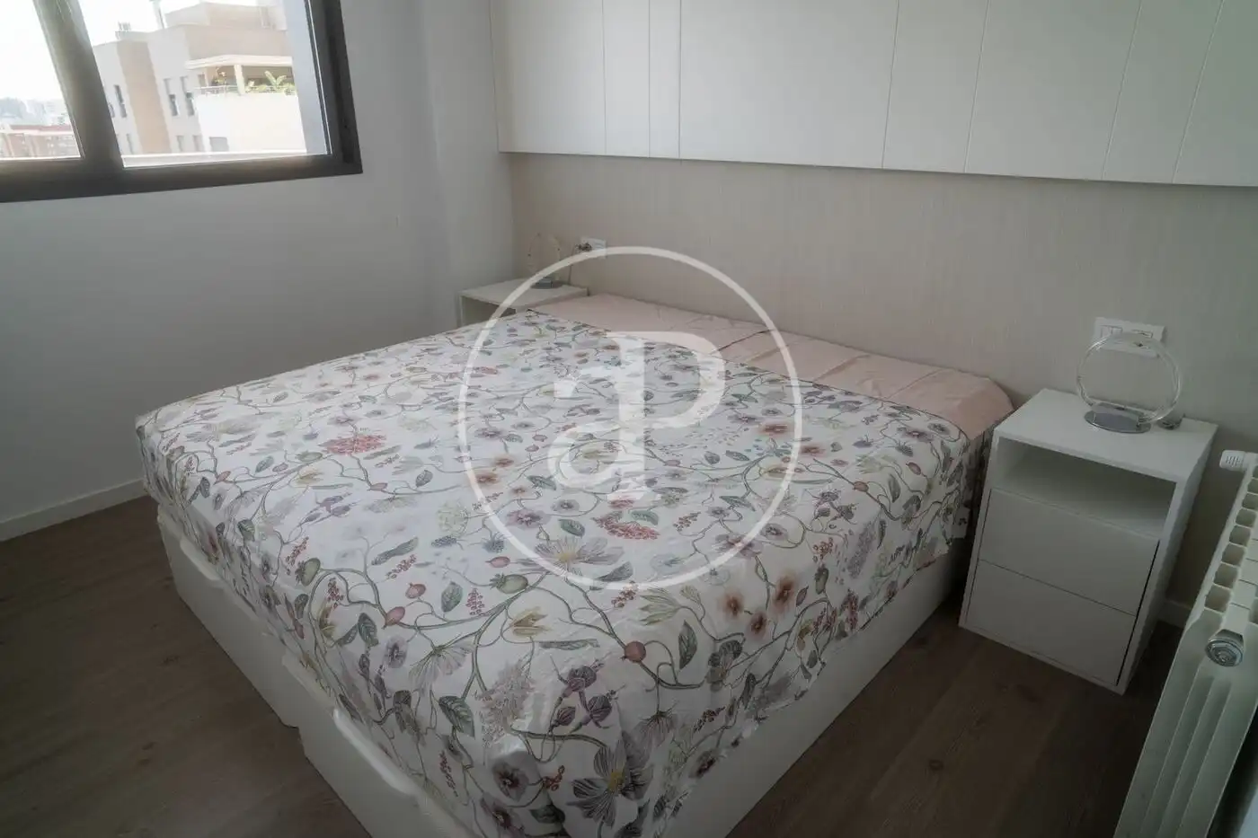 Bedroom of Flat for rent in Valencia  with Air Conditioner, Heating and Private garden