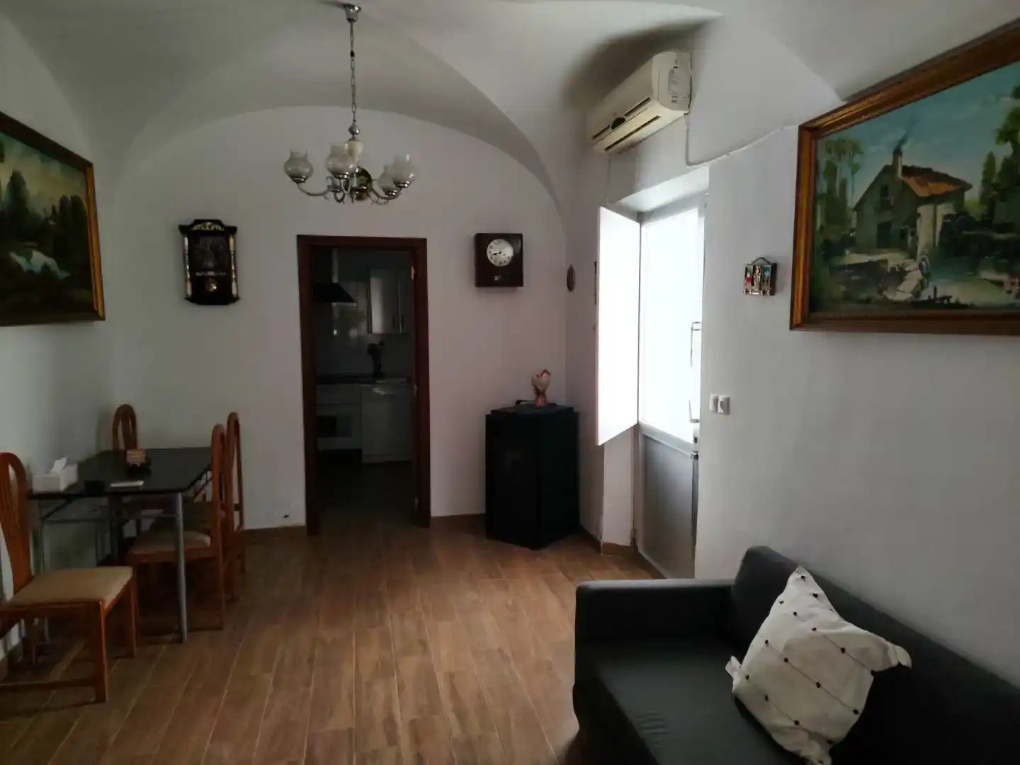 Sala d'estar de Planta baixa en venda en Zarza-Capilla amb Aire condicionat, Traster i Moblat