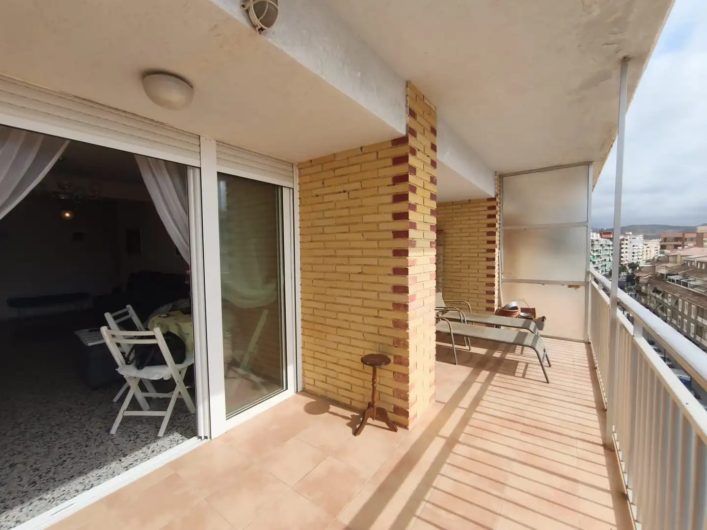 Terrasse von Wohnung zur Miete in El Campello mit Terrasse, Möbliert und Ofen