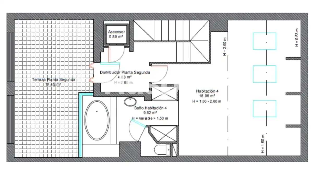 Adosado con terraza en venta en Calle de la Bahía de Santander, imagen 61