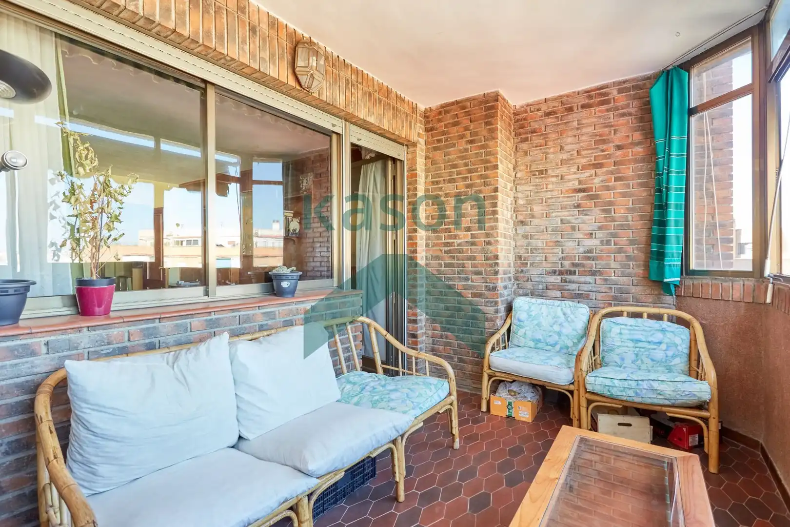 Terraza de Piso de alquiler en Madrid con Calefacción, Terraza y Amueblado