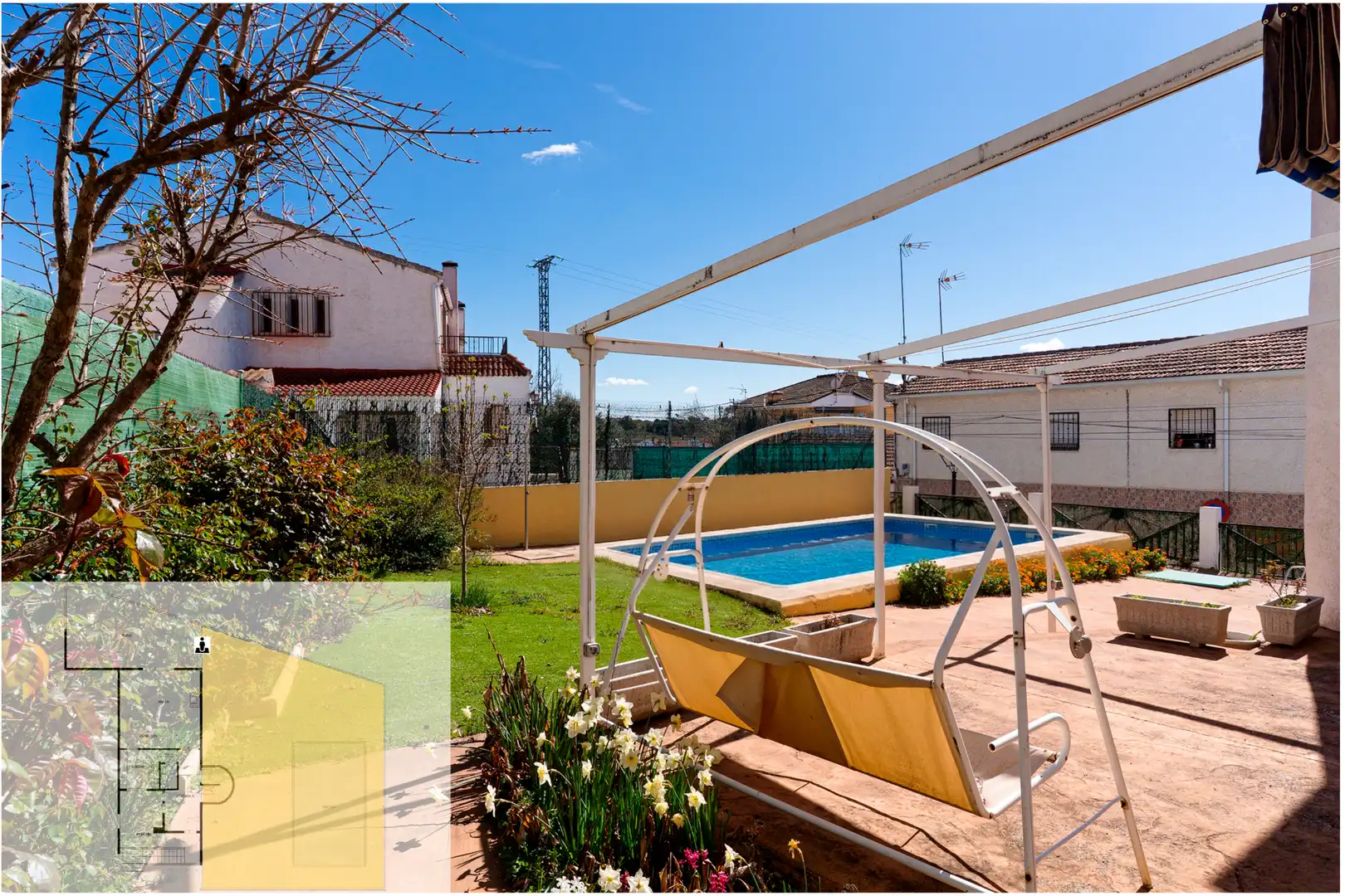 Garden of Houses for sale in Villanueva de Perales  with Heating, Private garden and Terrace