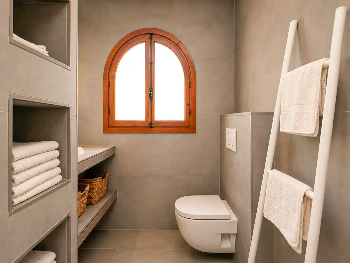 Baño de Casa adosada en venta en L'Alfàs del Pi con Aire acondicionado, Calefacción y Jardín privado