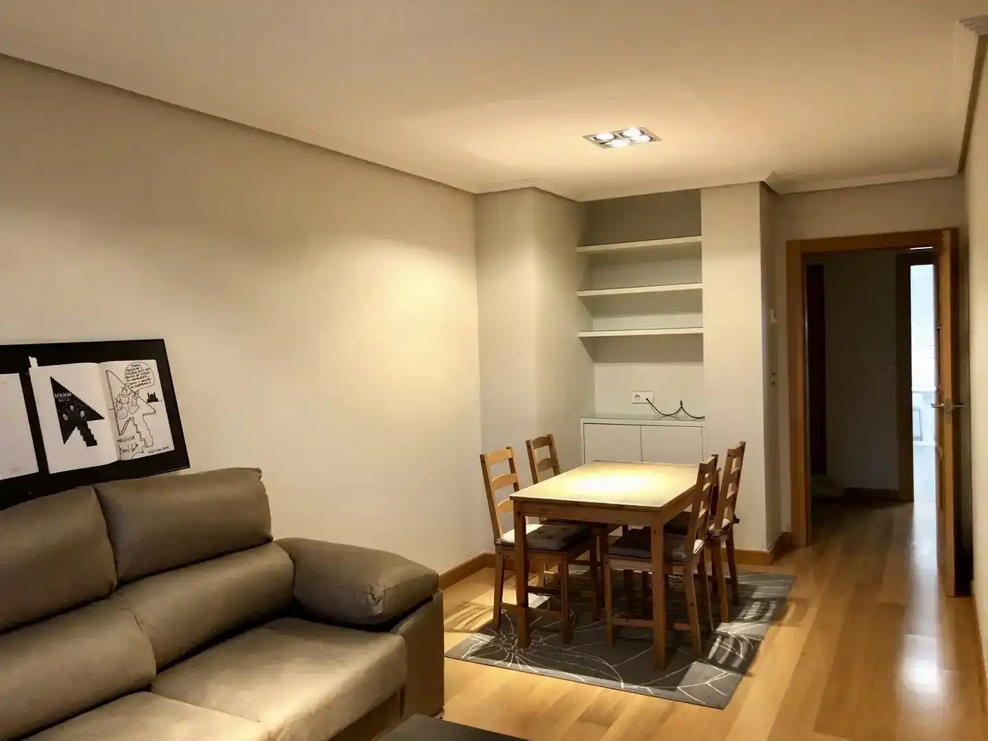 Sala d'estar de Pis de lloguer en Santander amb Jardí privat, Parquet i Traster
