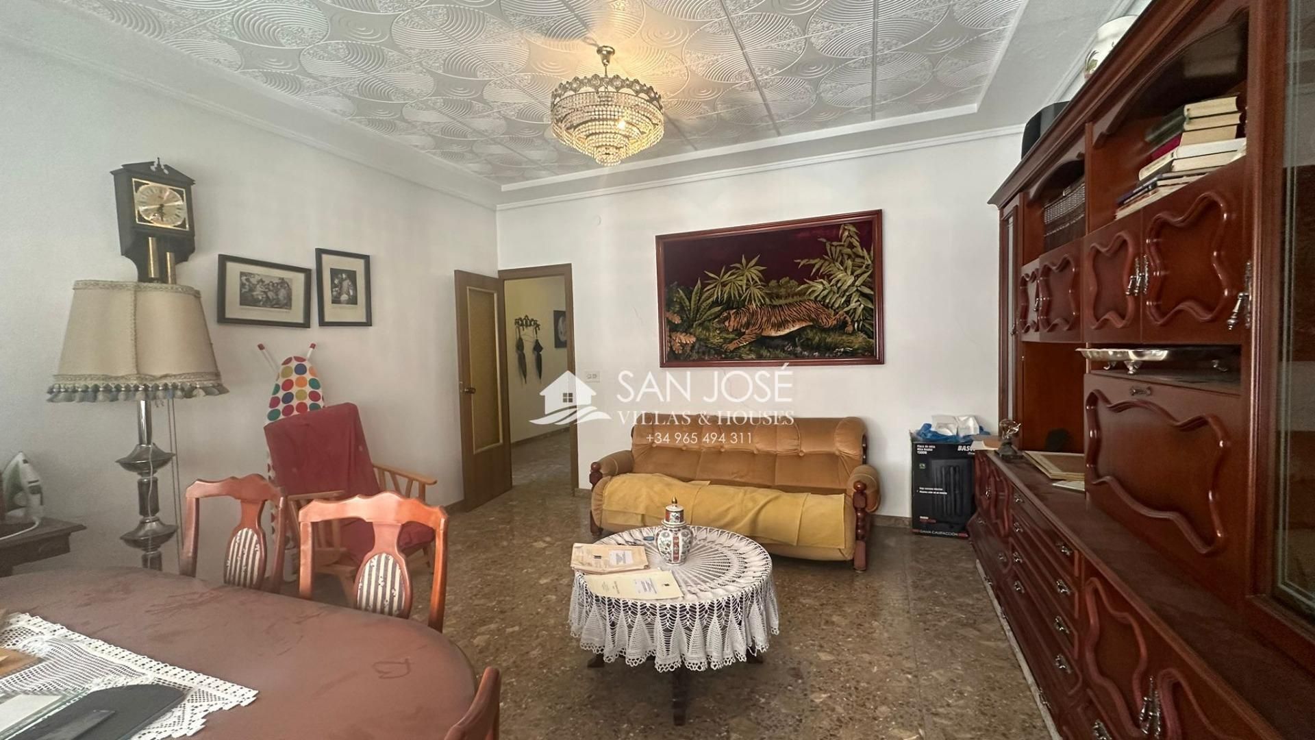 Sala d'estar de Pis en venda en Aspe amb Traster i Balcó