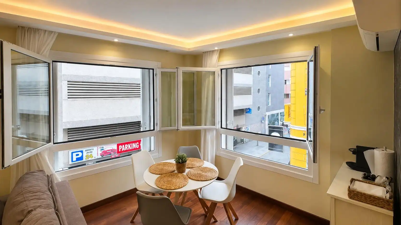 Esszimmer von Wohnung zur Miete in Las Palmas de Gran Canaria mit Klimaanlage, Heizung und Möbliert