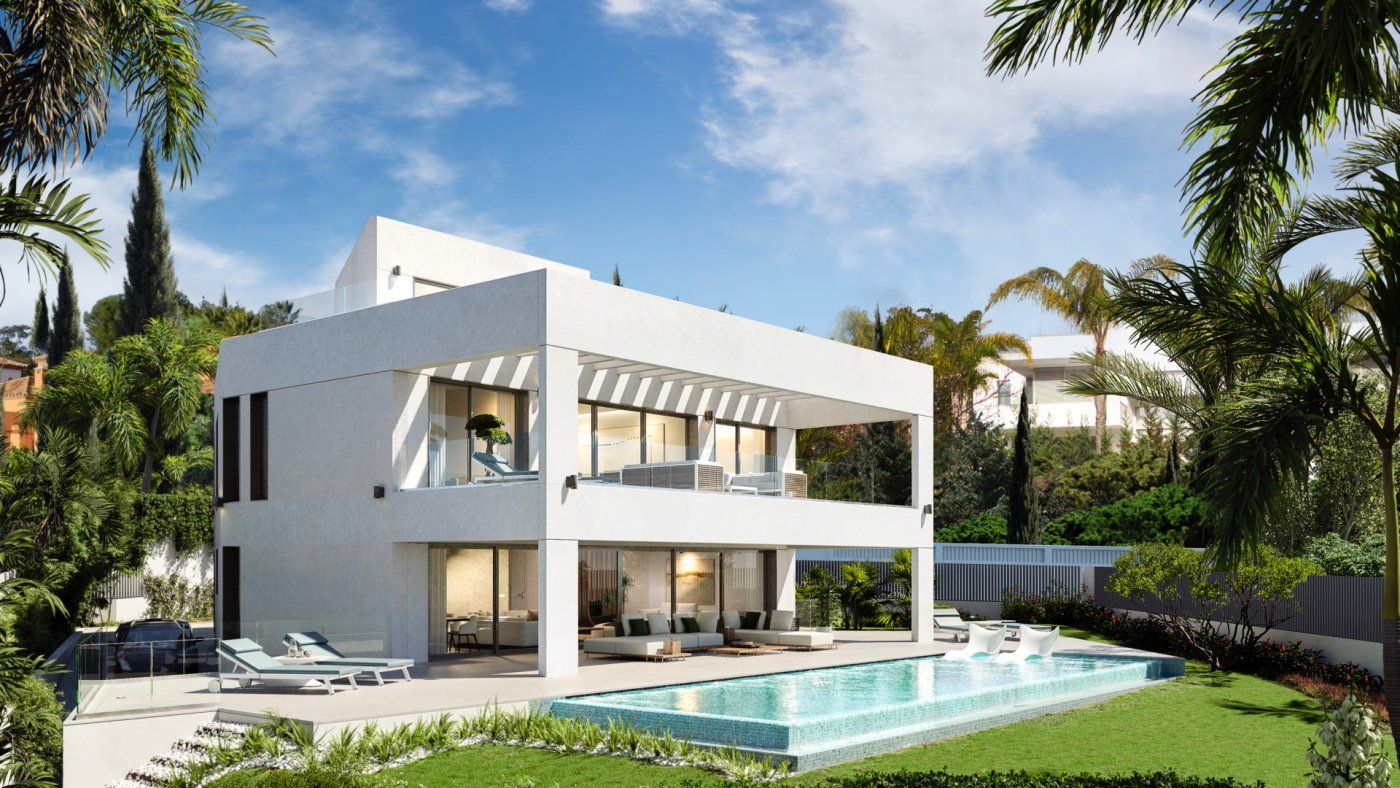 Exterior view of House or chalet for sale in Marbella  with Air Conditioner, Heating and Private garden