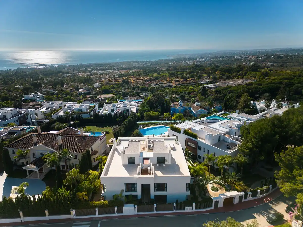 Exterior view of Duplexes for sale in Marbella  with Terrace and Community pool