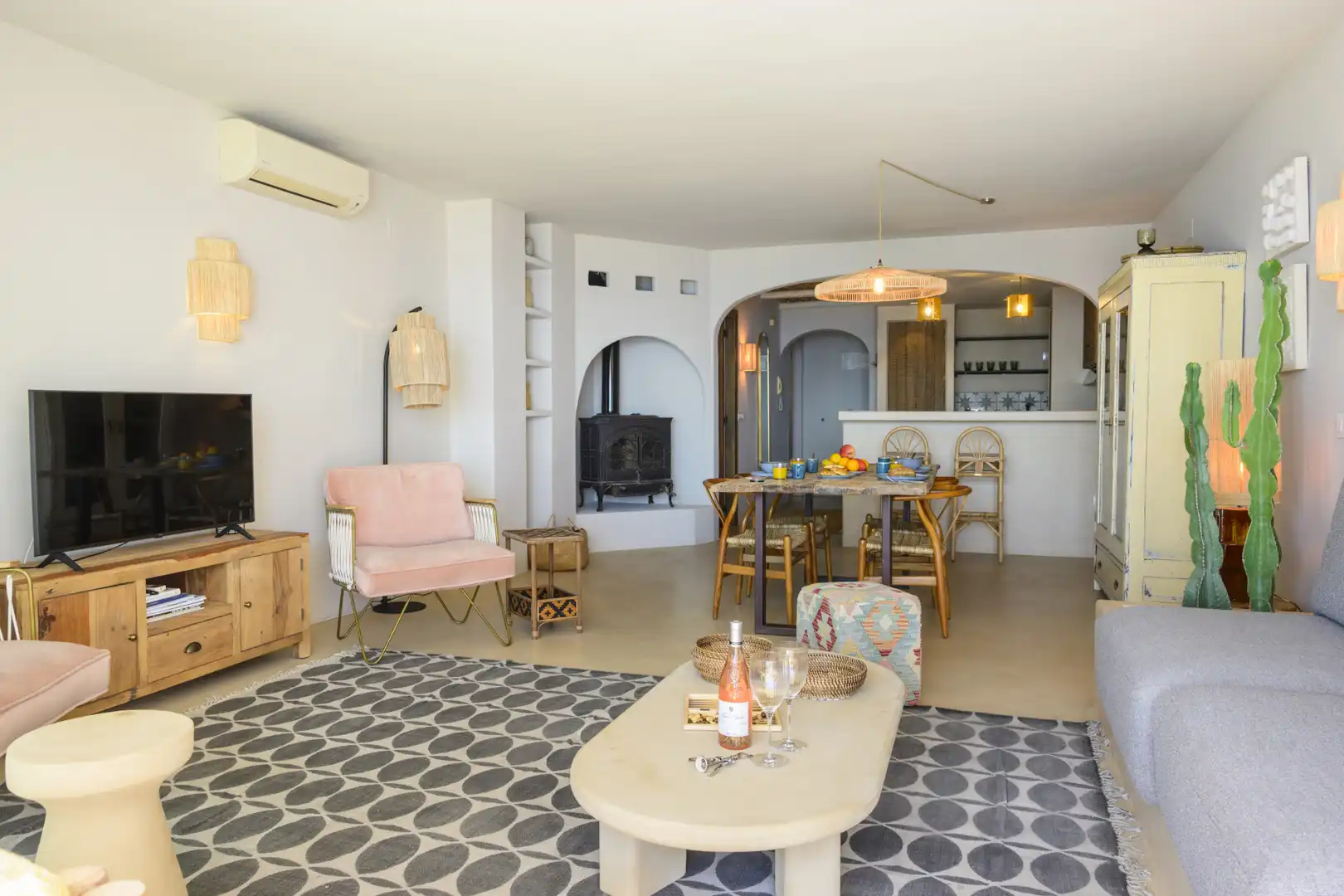 Sala d'estar de Apartament en venda en Jávea / Xàbia amb Aire condicionat, Terrassa i Piscina