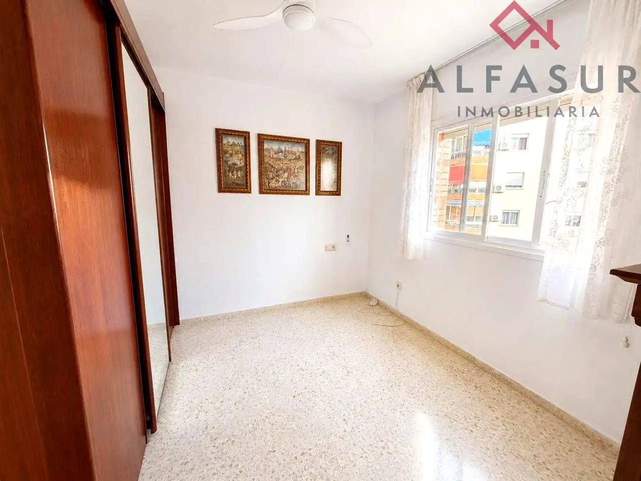 Schlafzimmer von Wohnung zur Miete in Málaga mit Terrasse und Möbliert