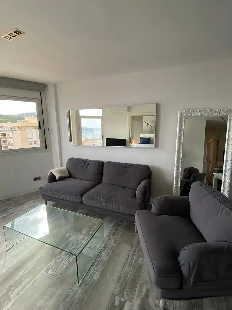 Sala d'estar de Pis de lloguer en  Palma de Mallorca amb Aire condicionat
