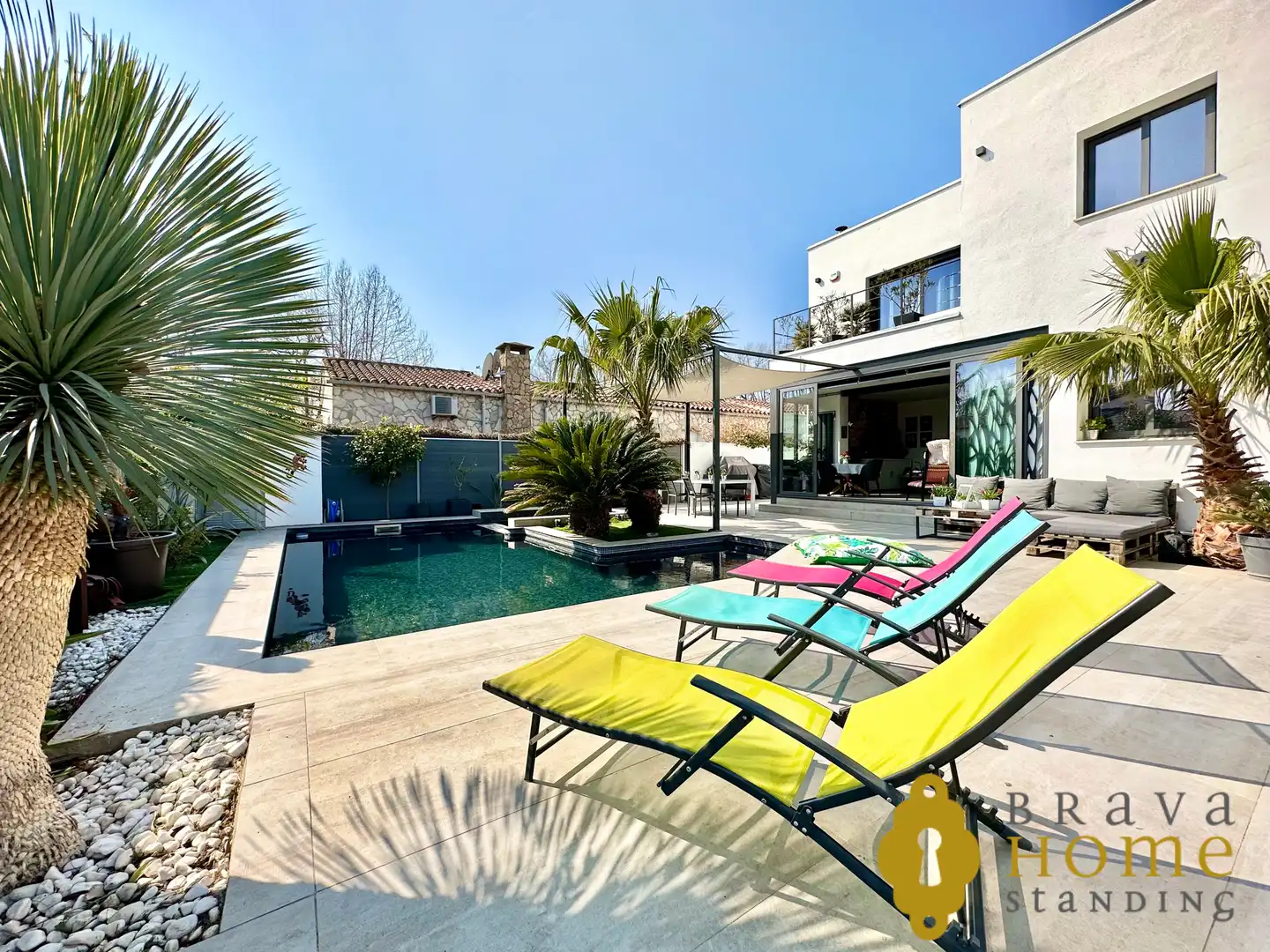 Terrasse von Haus oder Chalet zum Verkauf in Empuriabrava mit Klimaanlage, Heizung und Privatgarten