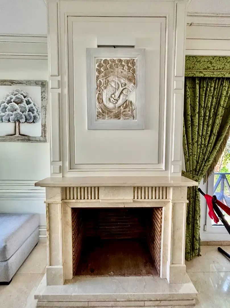 Sala d'estar de Casa o xalet en venda en Alicante / Alacant amb Aire condicionat, Calefacció i Jardí privat