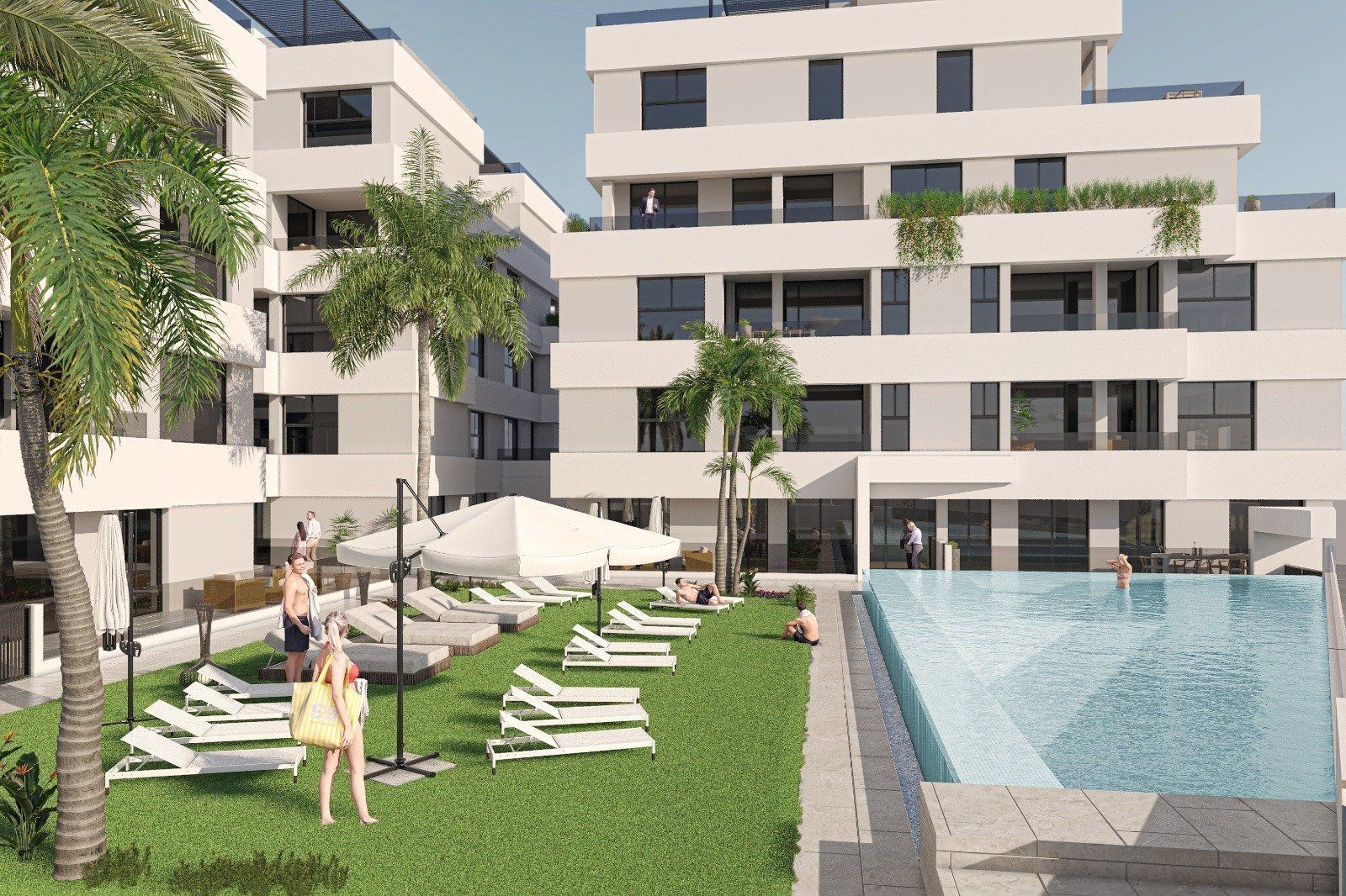 Exterior view of Study for sale in San Pedro del Pinatar  with Community pool